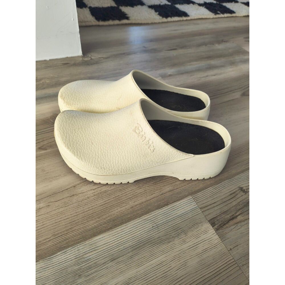 Birkenstock Super-Birki white clogs